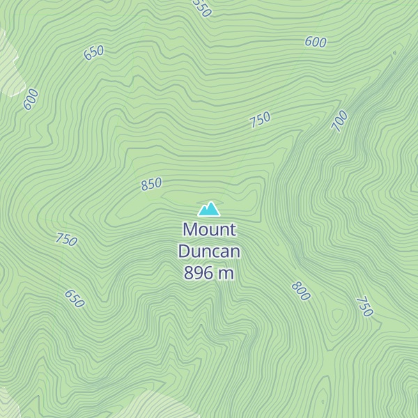 Map of Mount Duncan