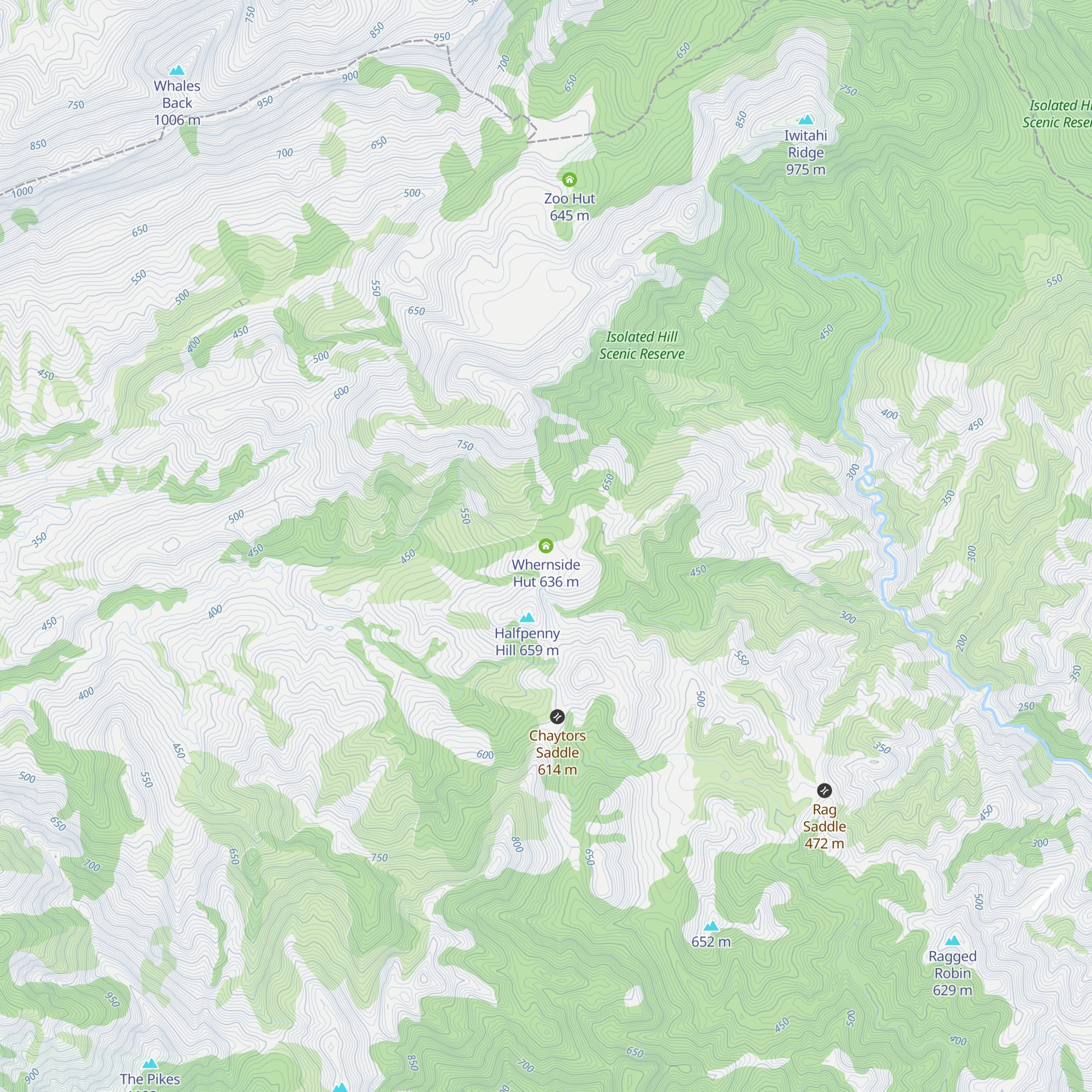 Whernside Hut map