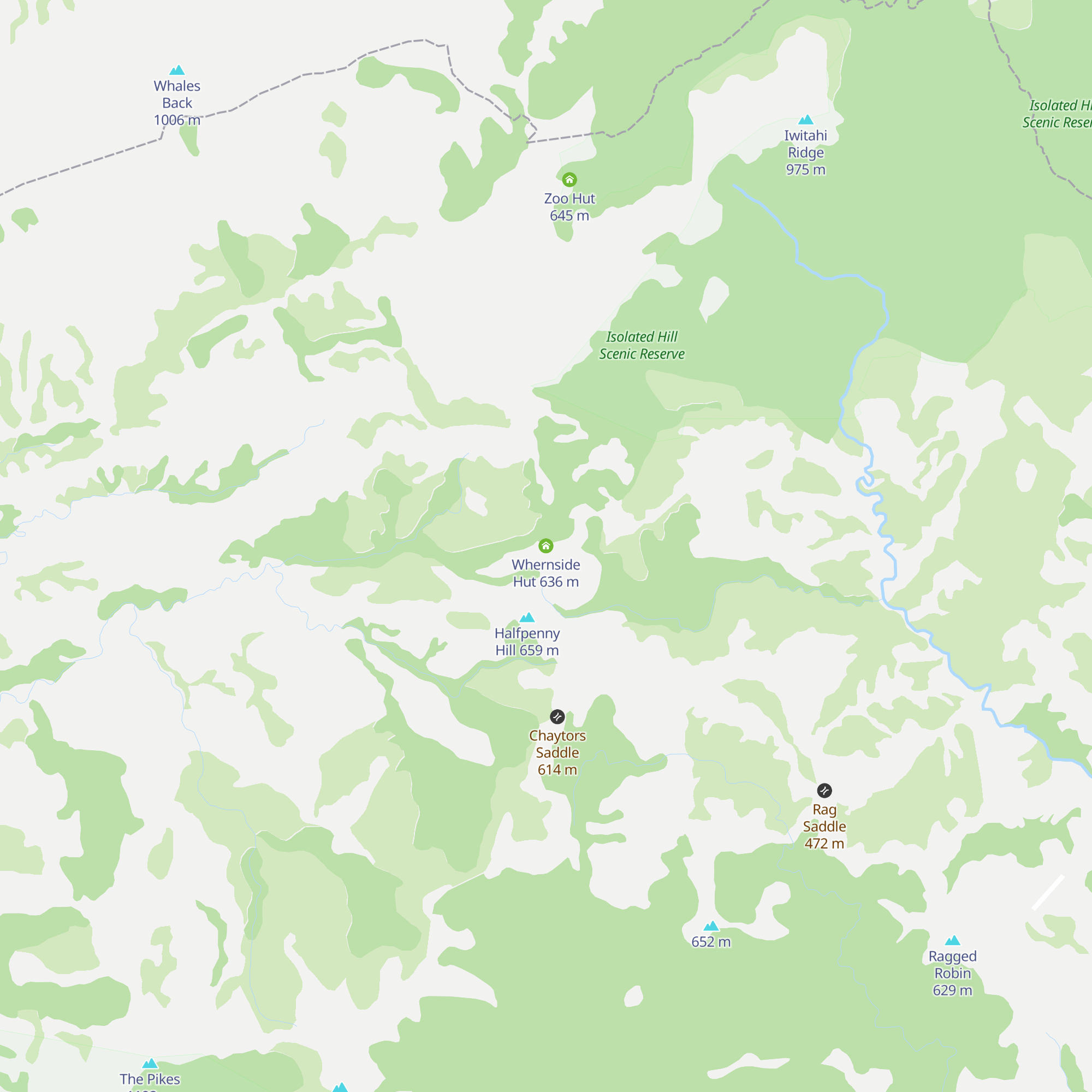 Whernside Hut map