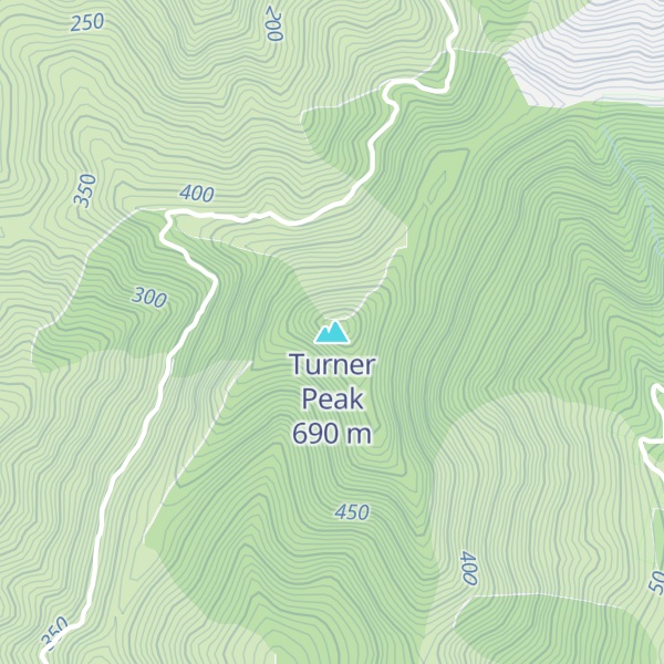 Map of Turner Peak