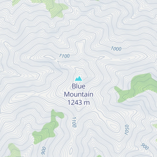 Map of Blue Mountain