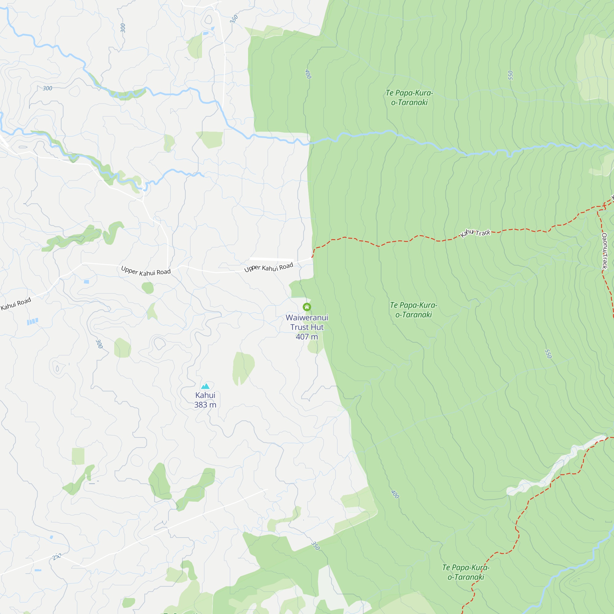 Waiweranui Trust Hut map