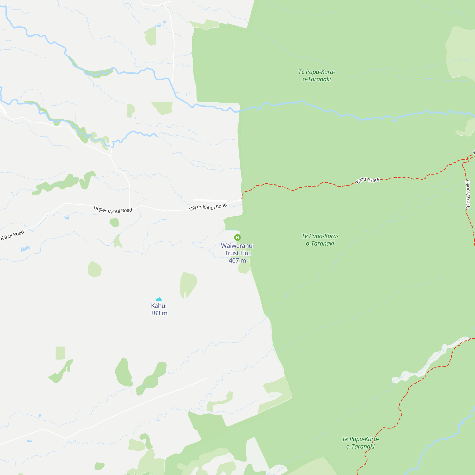 Waiweranui Trust Hut map