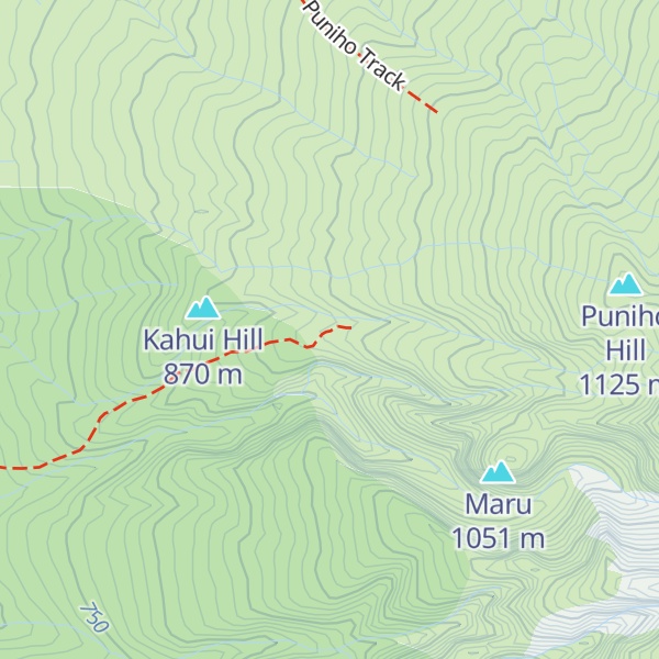 Map of Kahui Hut
