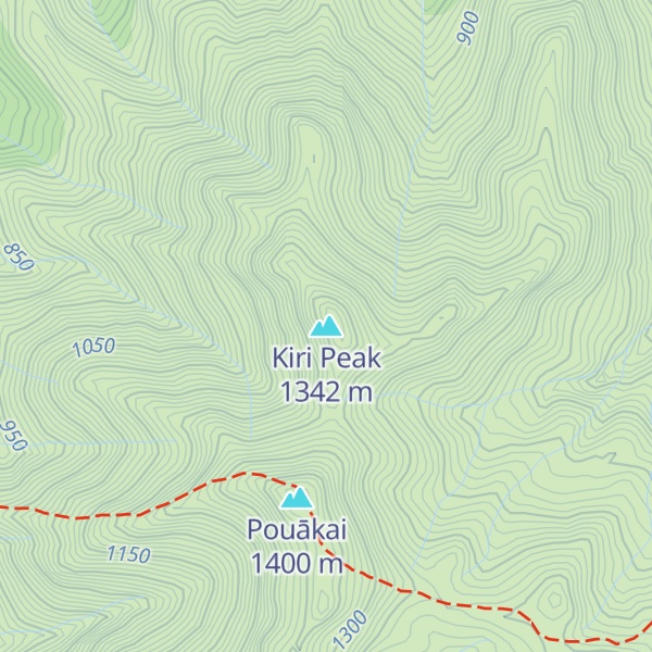 Map of Kiri Peak