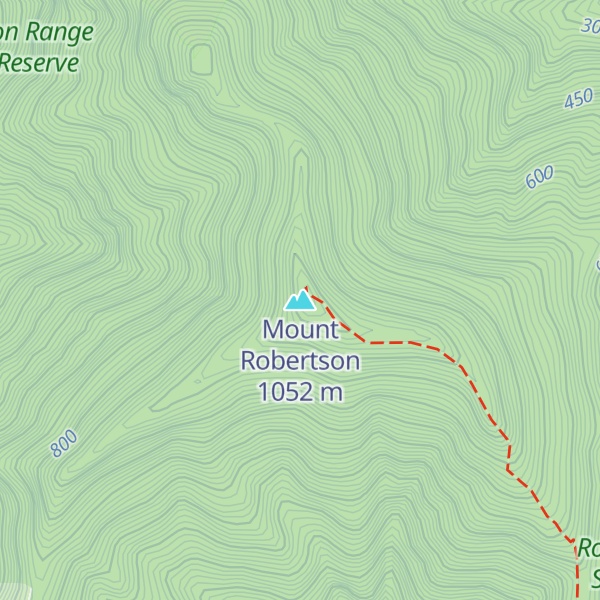 Map of Mount Robertson