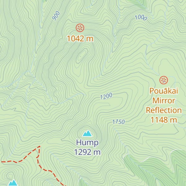 Map of Pouākai Hut