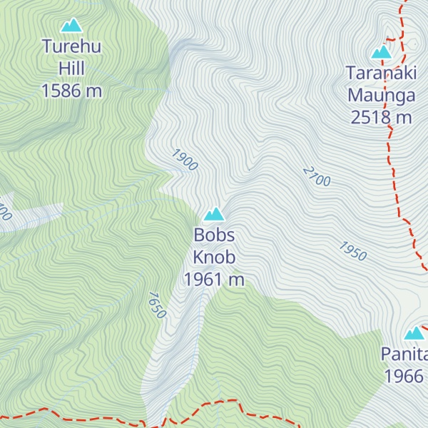 Map of Bobs Knob