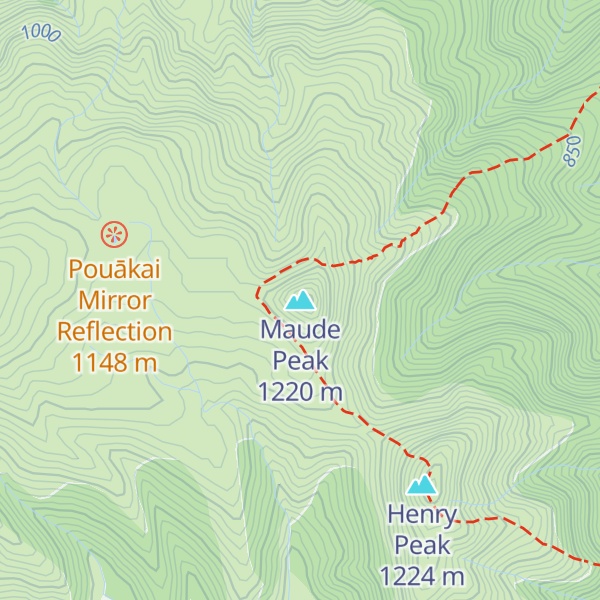 Map of Maude Peak