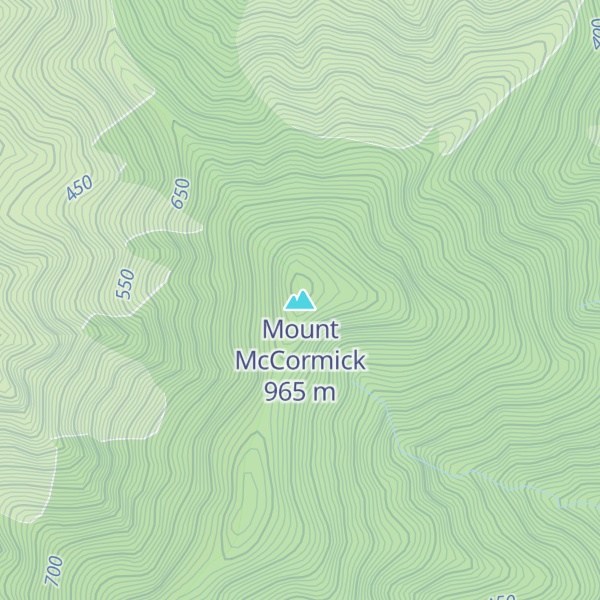 Map of Mount McCormick
