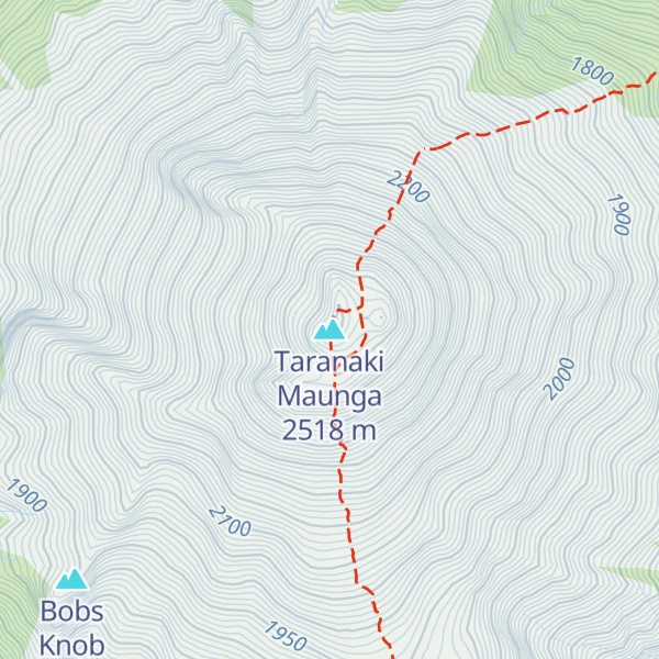 Map of Taranaki Maunga