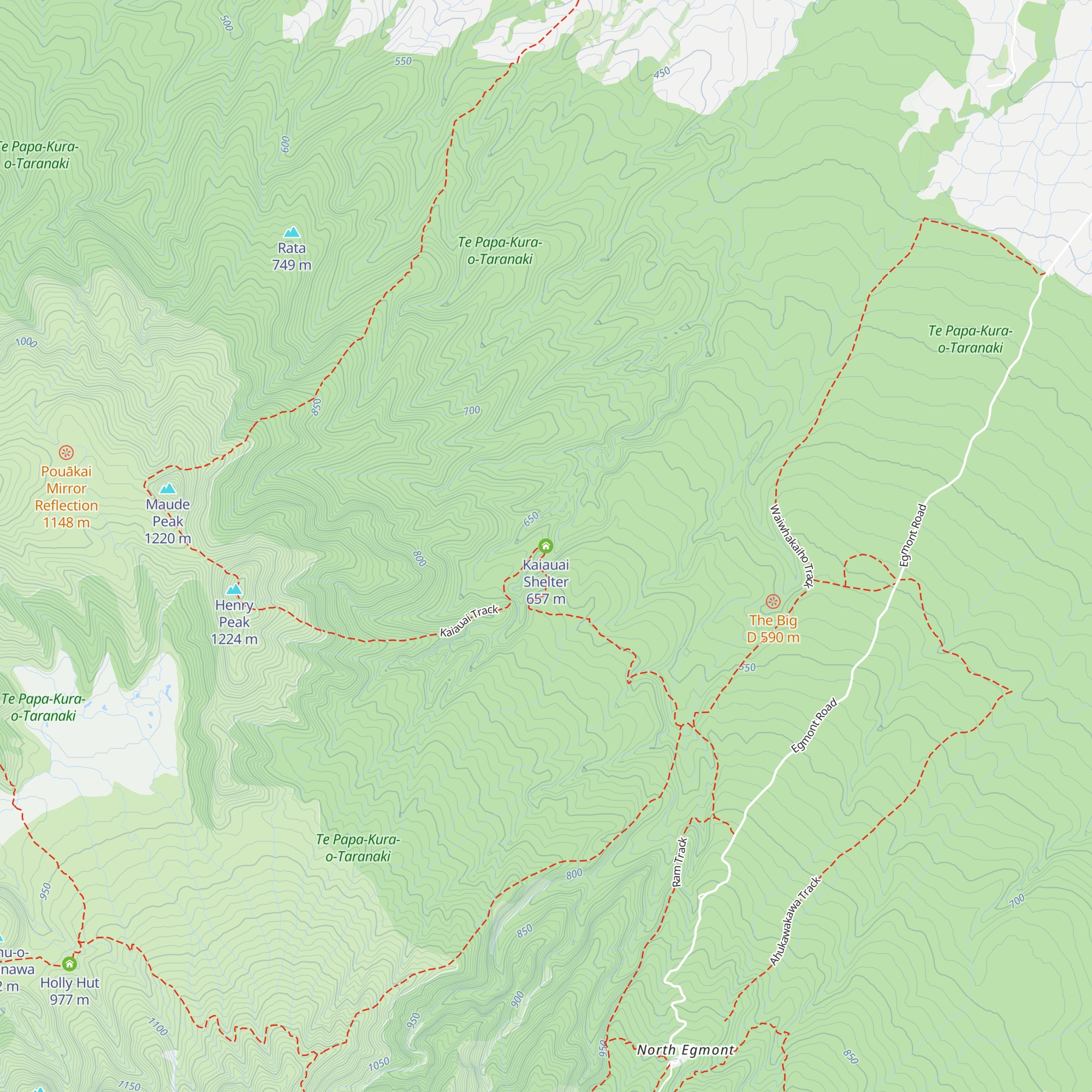 Kaiauai Shelter map