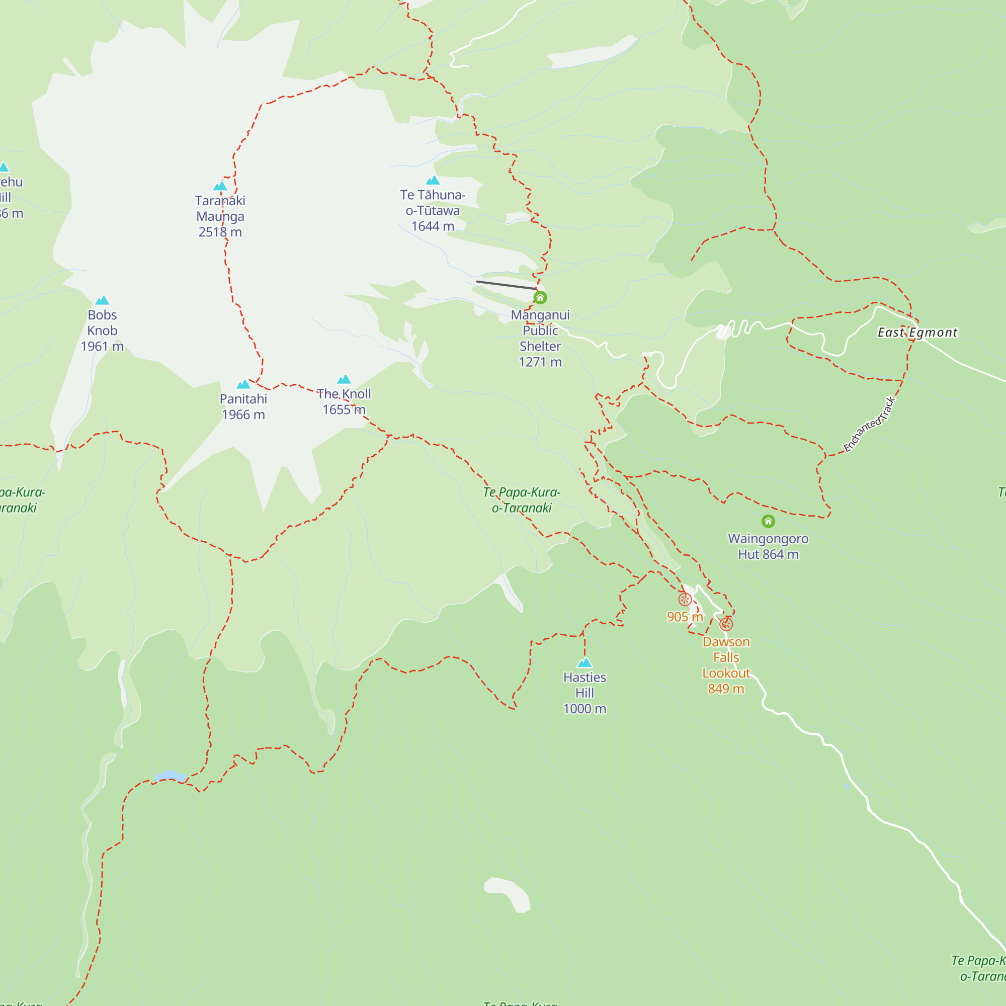 Hooker Shelter map