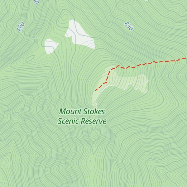 Map of Parororangi / Mount Stokes