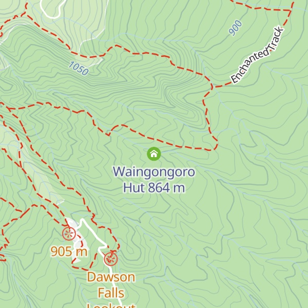 Map of Waingongoro Hut