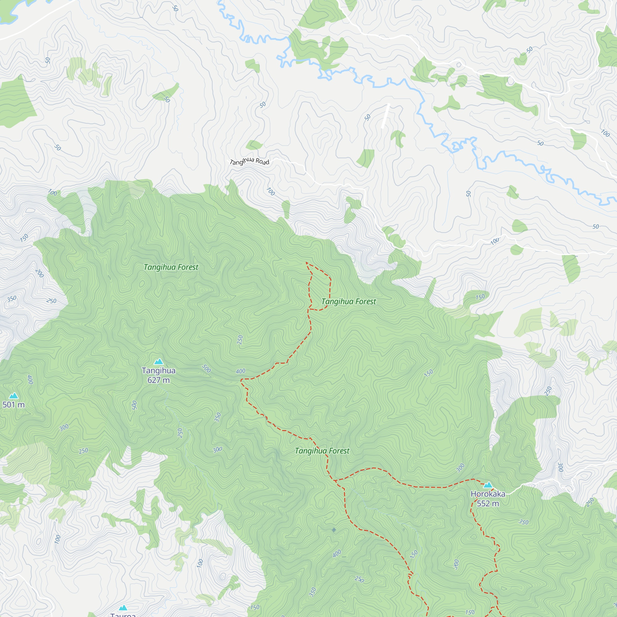 Tangihua Hut map