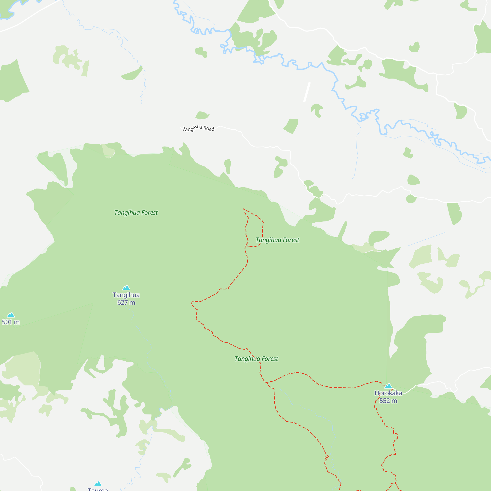 Tangihua Hut map