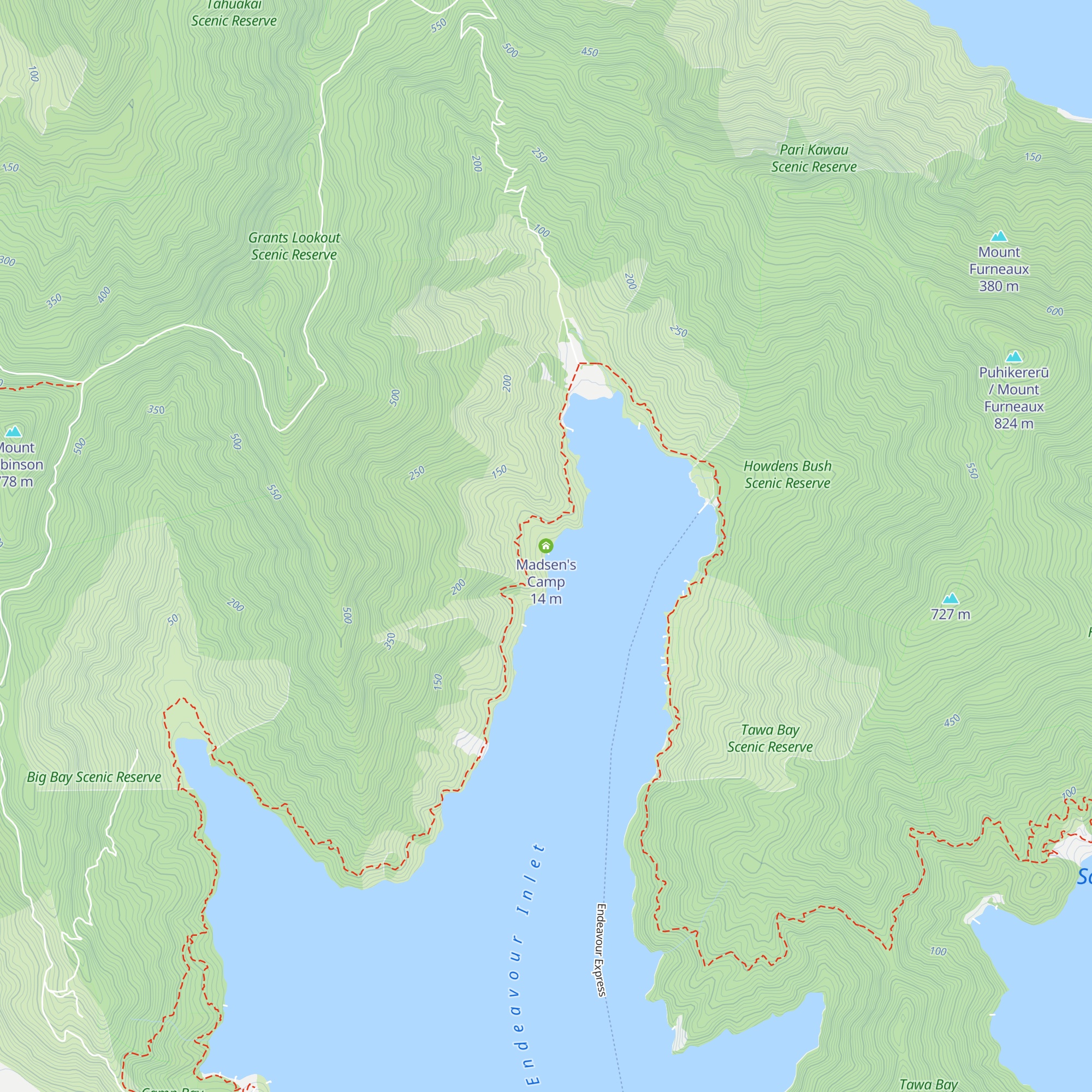Madsen's Camp map