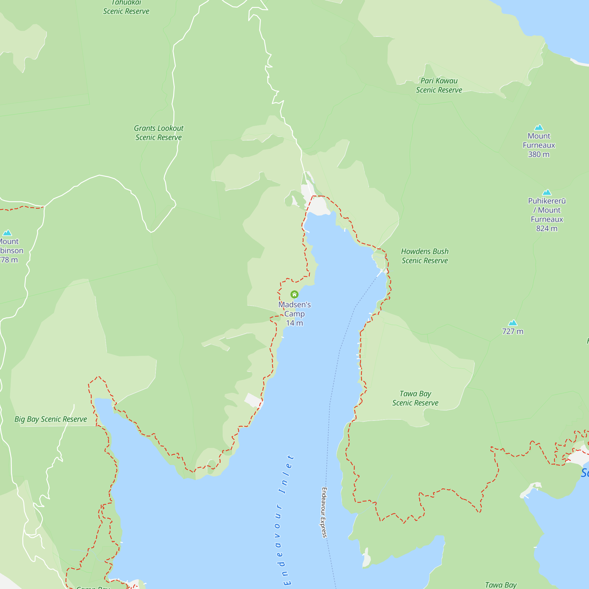 Madsen's Camp map
