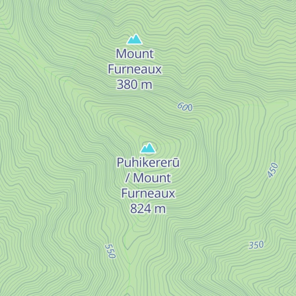 Map of Puhikererū / Mount Furneaux