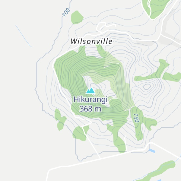 Map of Hikurangi