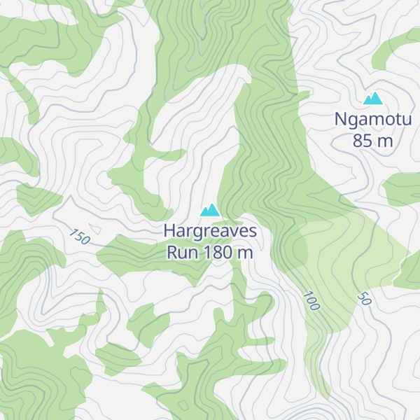 Map of Hargreaves Run