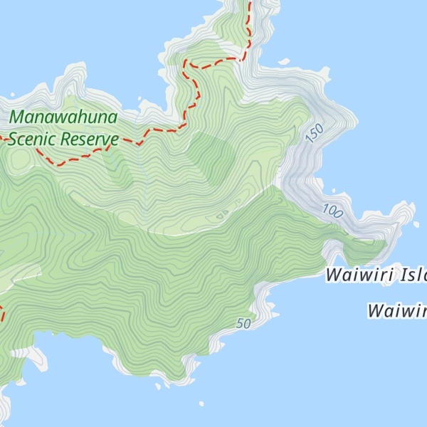 Map of Rākaumangamanga