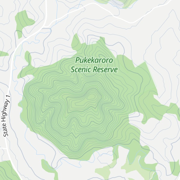Map of Pukekaroro