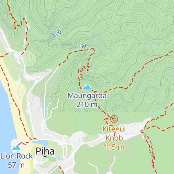 Map of Maungaroa