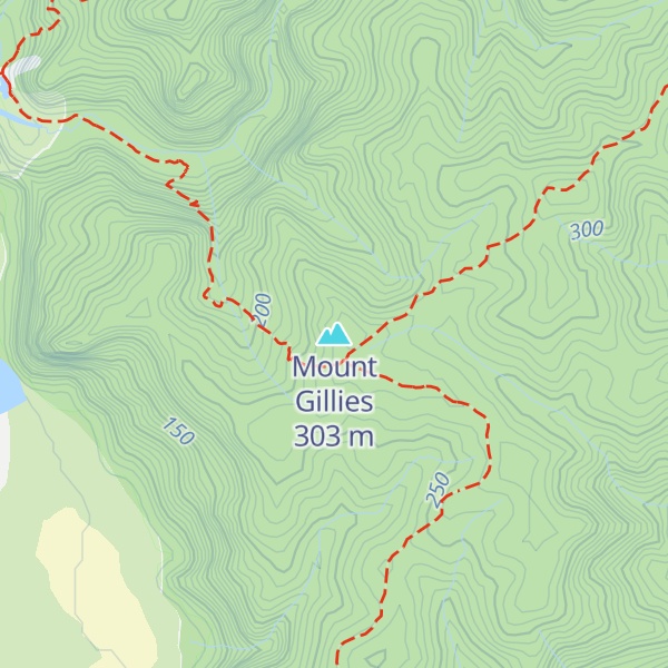 Map of Mount Gillies