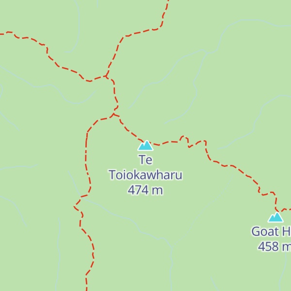 Map of Te Toiokawharu