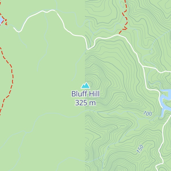 Map of Bluff Hill