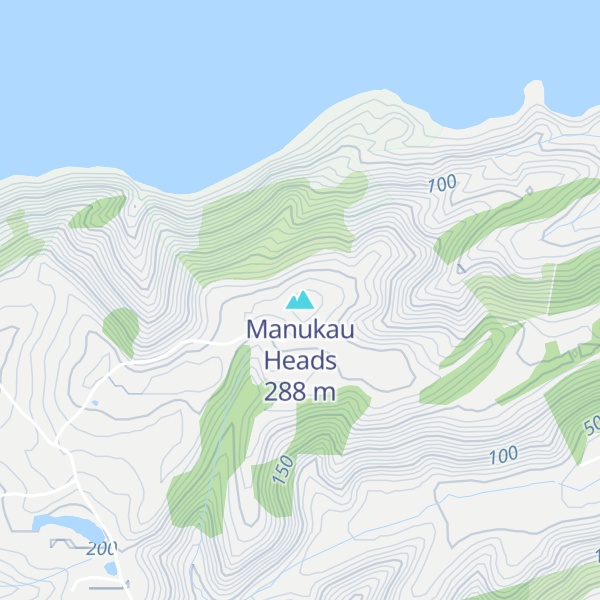 Map of Manukau Heads