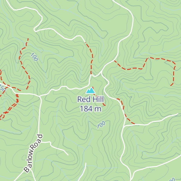 Map of Red Hill