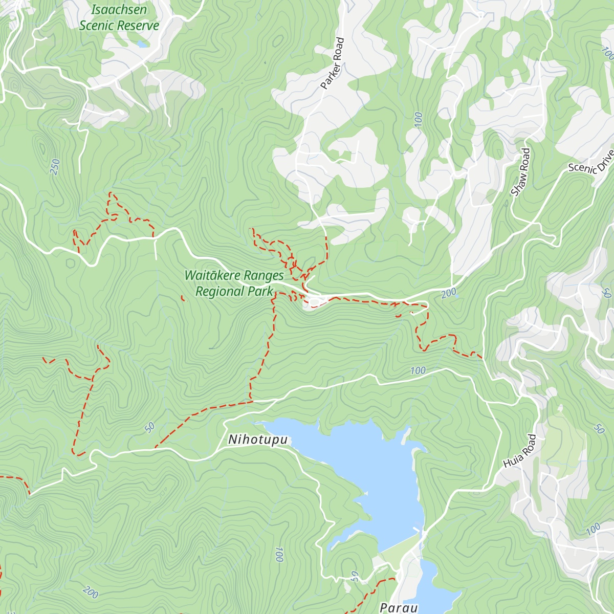 Arataki Visitor Centre map
