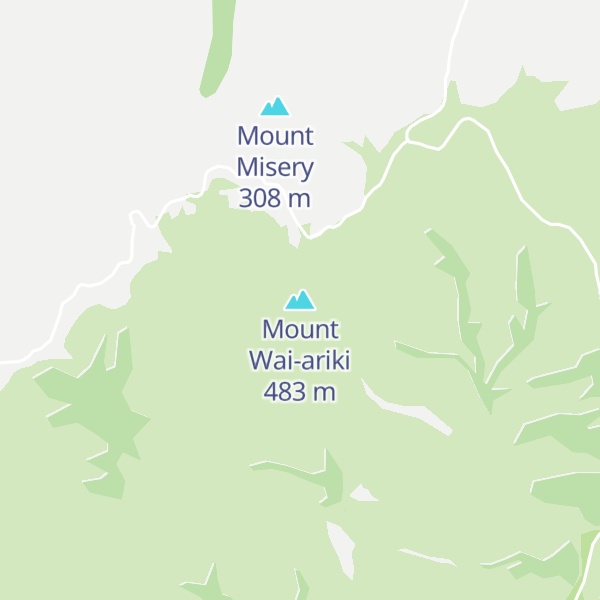 Map of Mount Wai-ariki