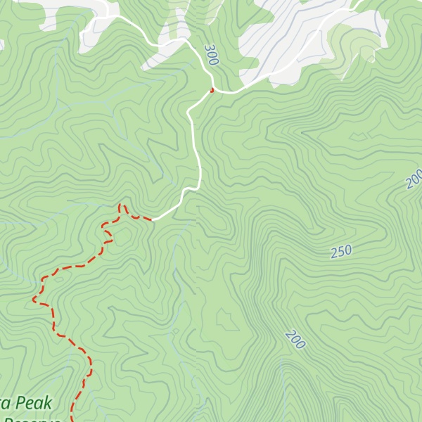 Map of Conical Peak