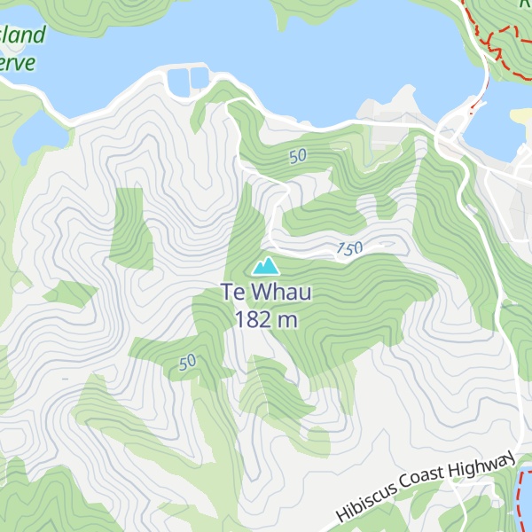 Map of Te Whau