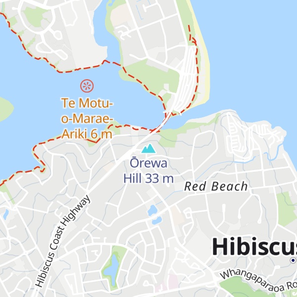 Map of Ōrewa Hill