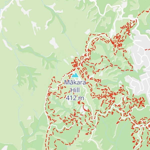 Map of Mākara Hill