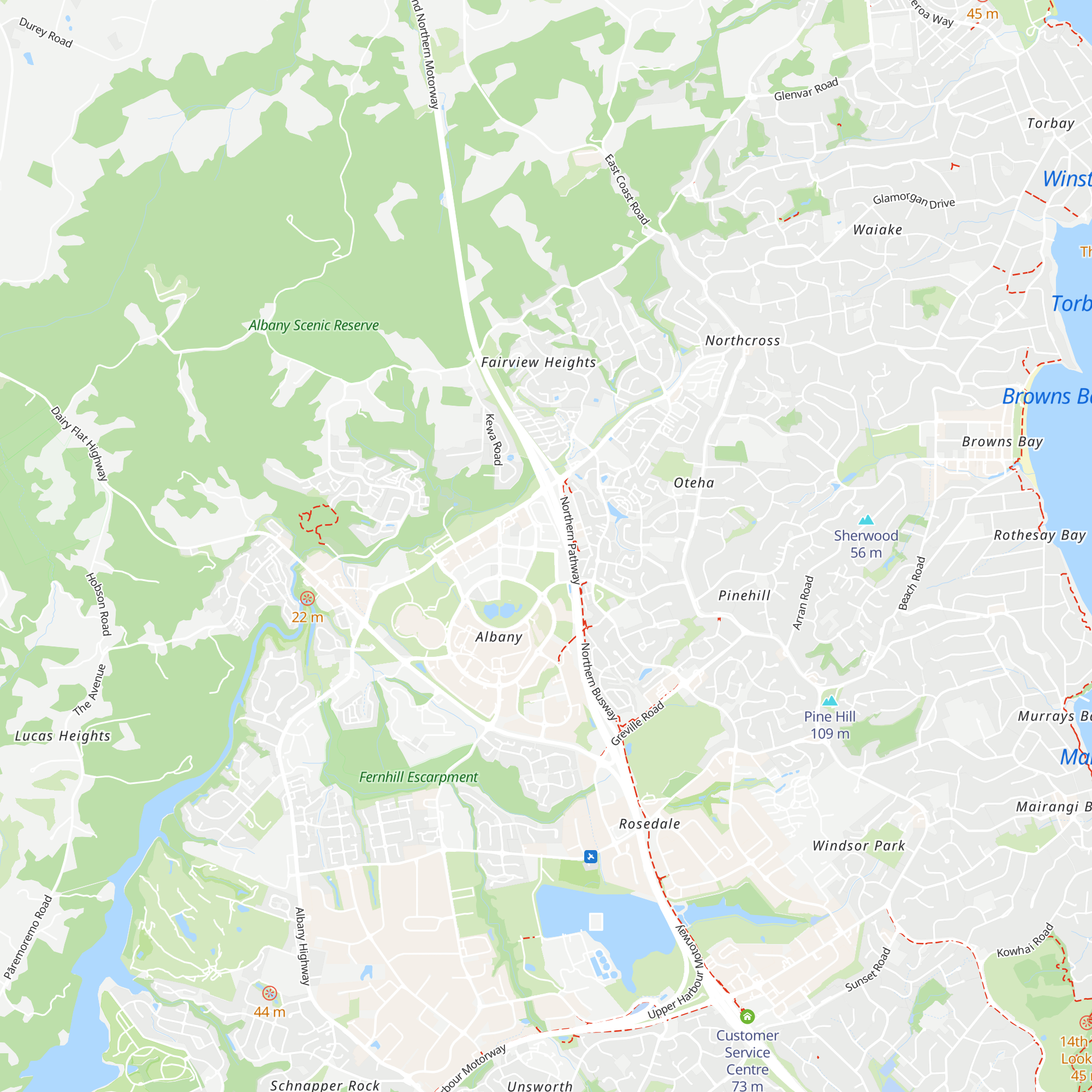 Customer Service Centre map