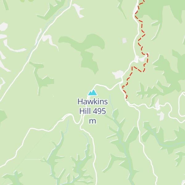 Map of Hawkins Hill