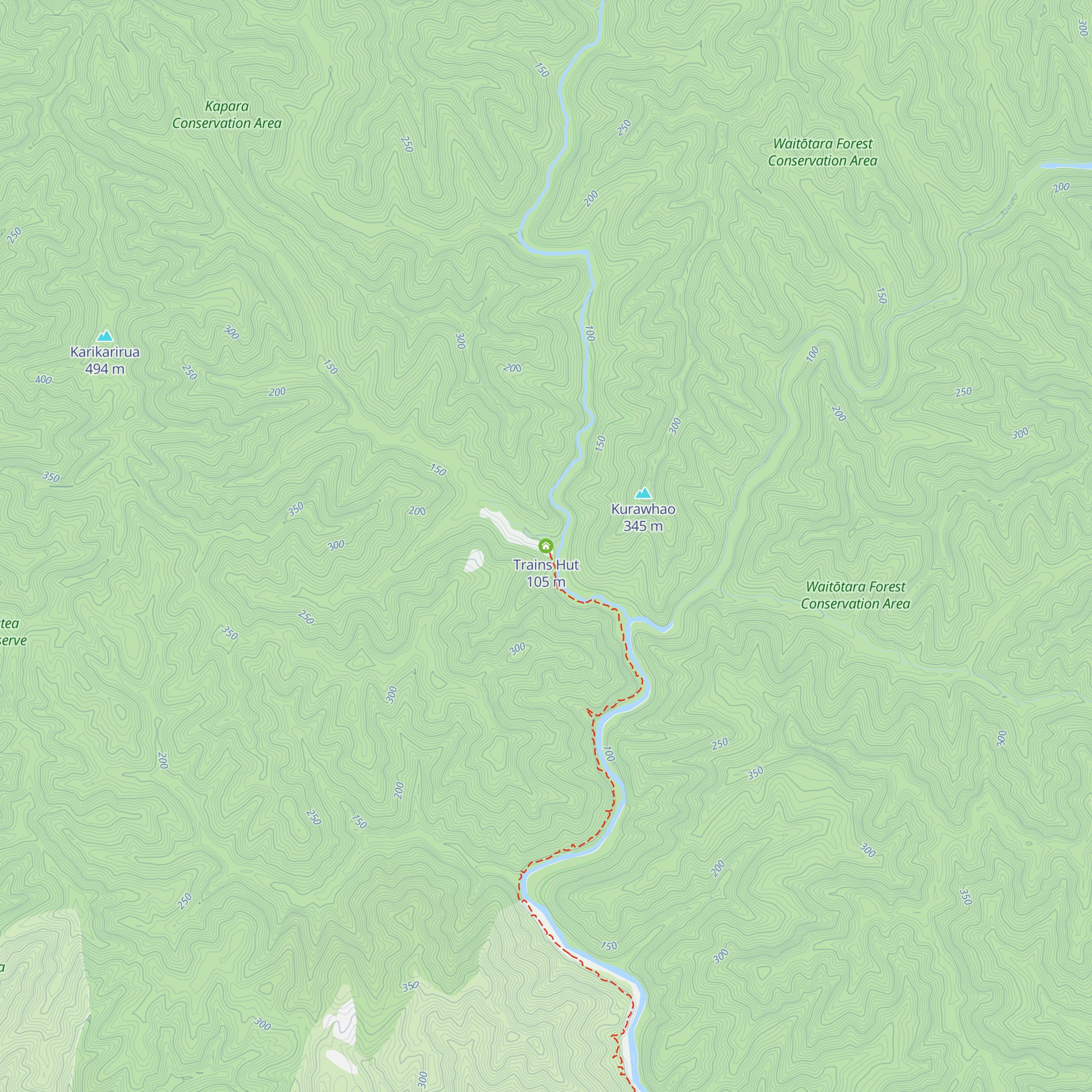Trains Hut map