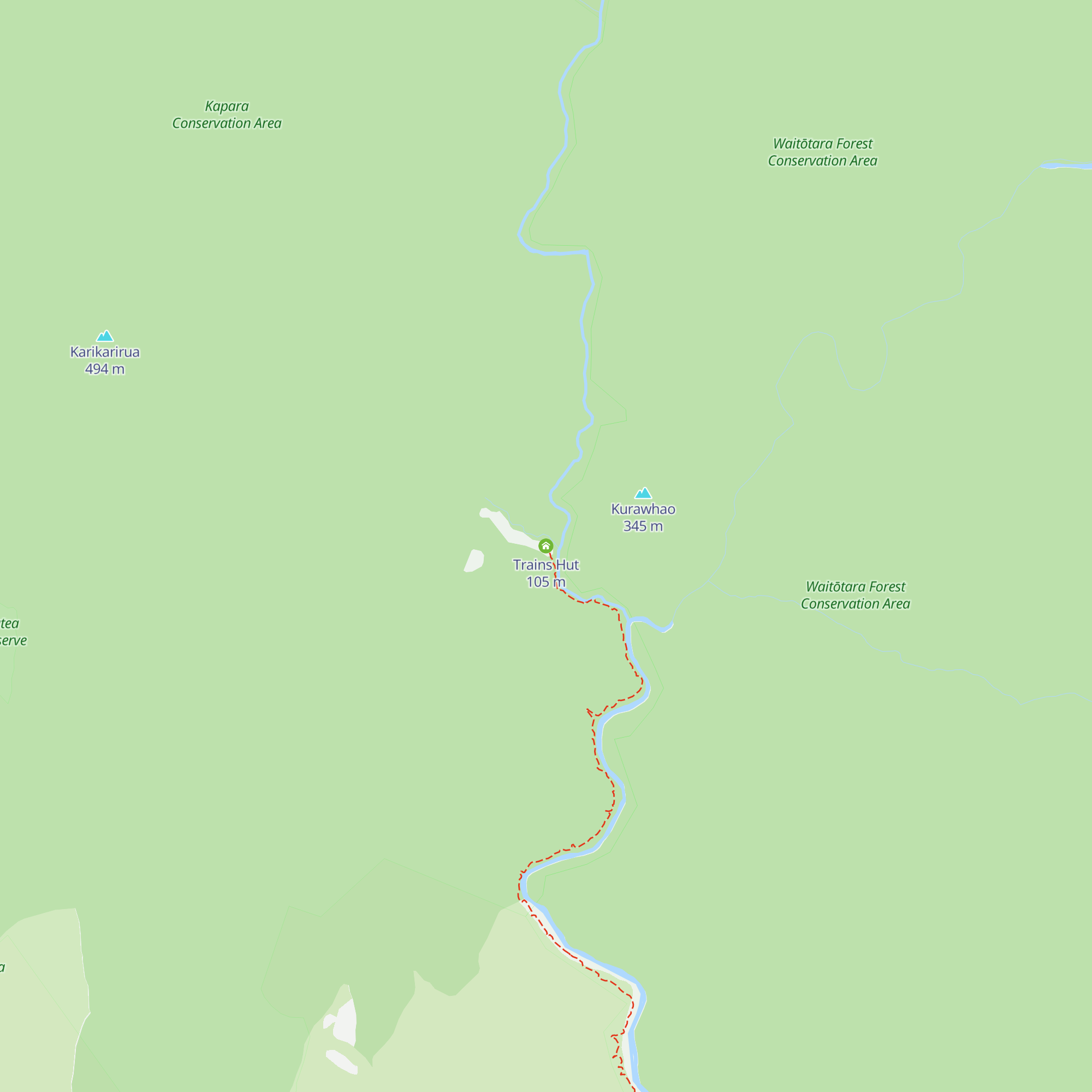 Trains Hut map