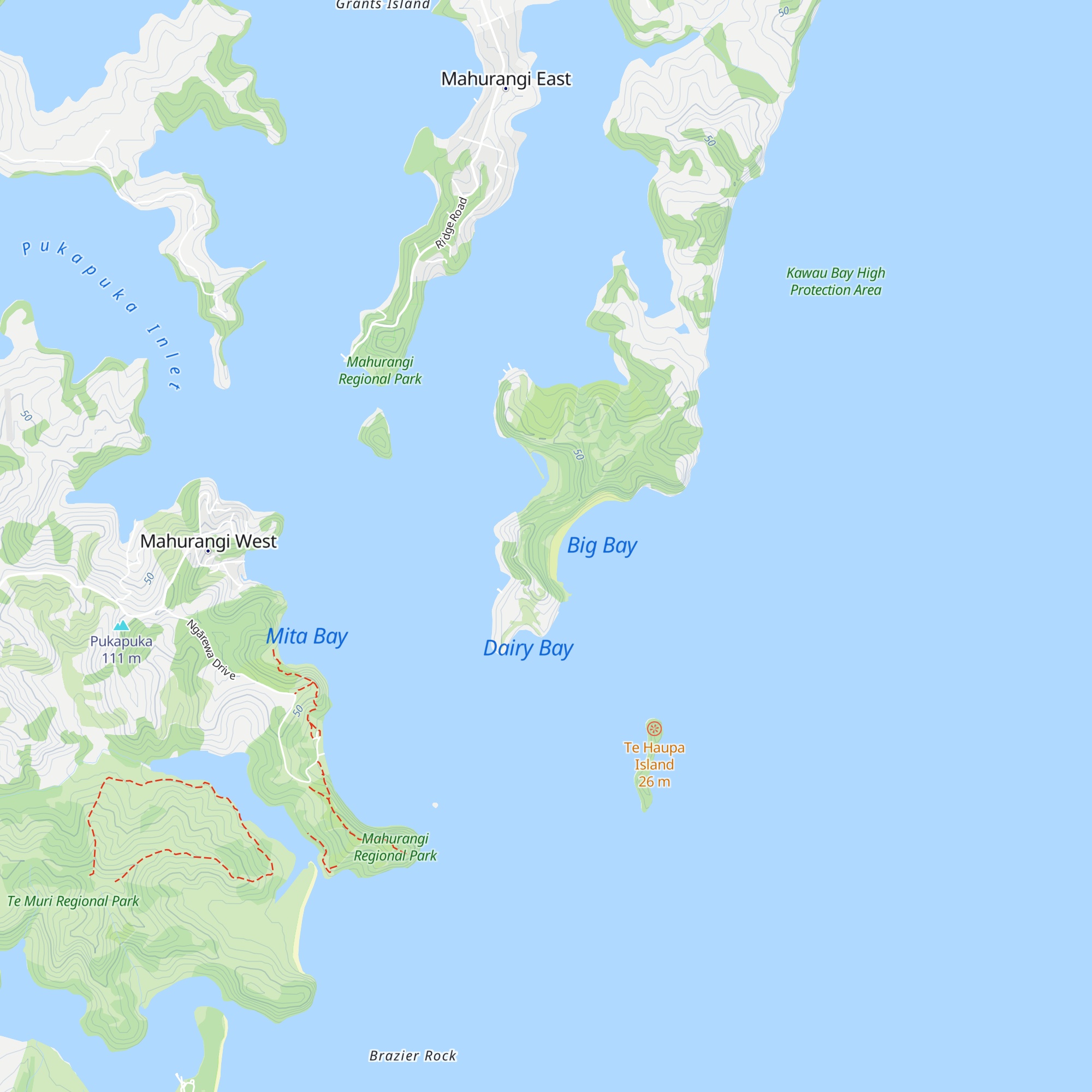 Big Bay Bach map