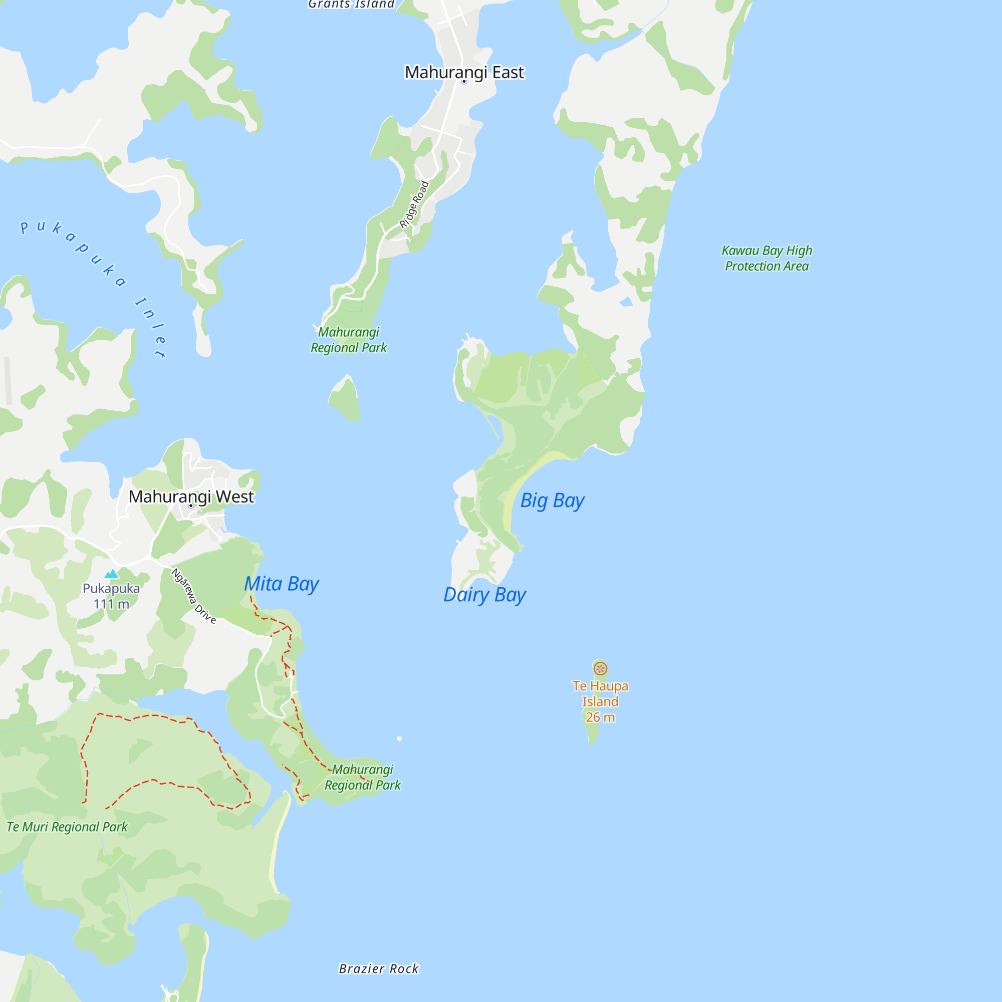 Big Bay Bach map