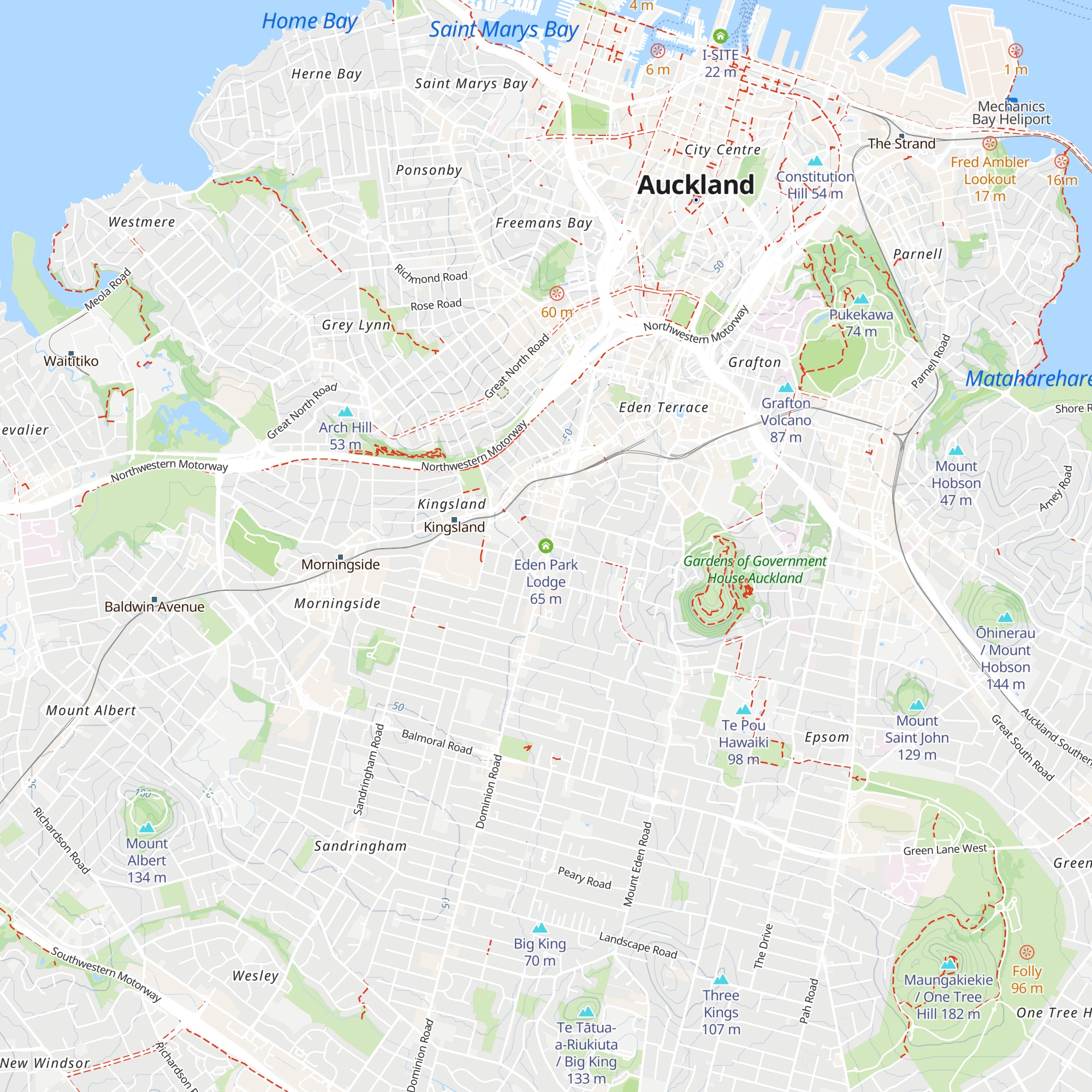 Eden Park Lodge map