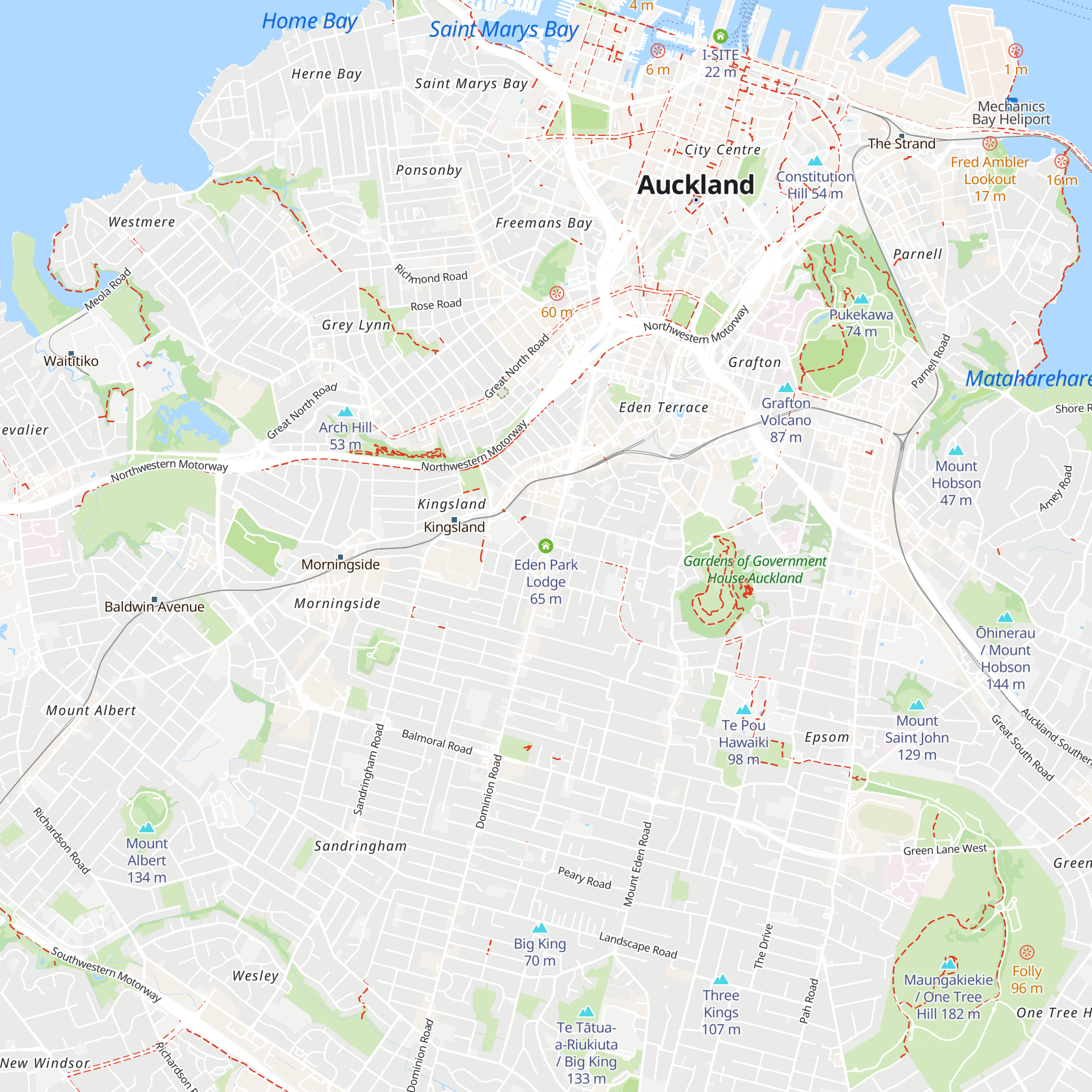 Eden Park Lodge map