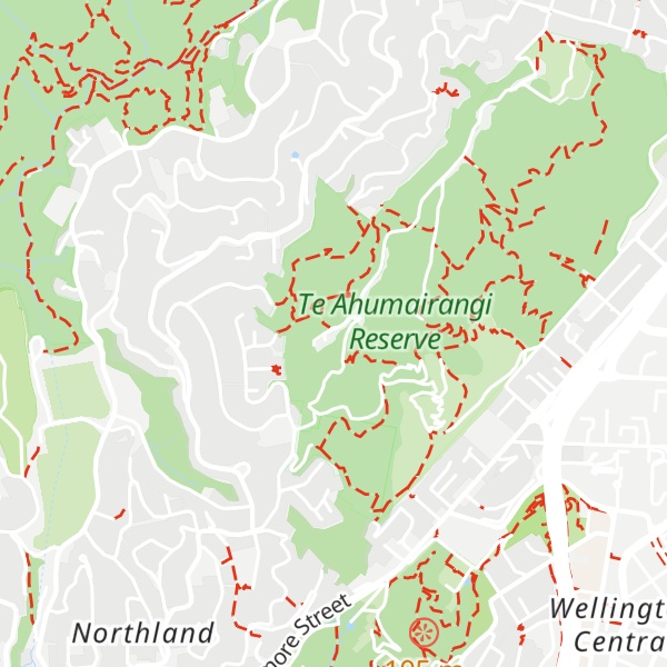 Map of Te Ahumairangi Hill