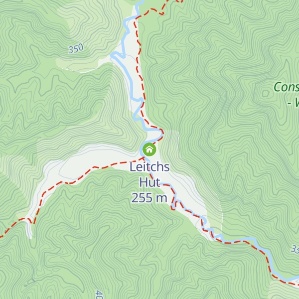 Map of Leitchs Hut
